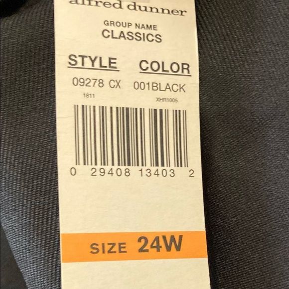 Alfred Dunner Black Blazer Size 24 NWT - Picture 6 of 6